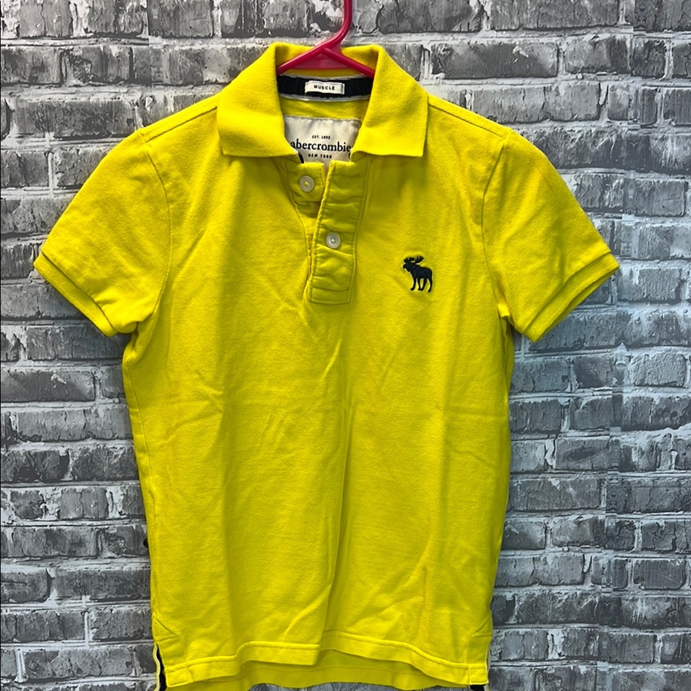 Abercrombie kids Yellow Polo Shirt